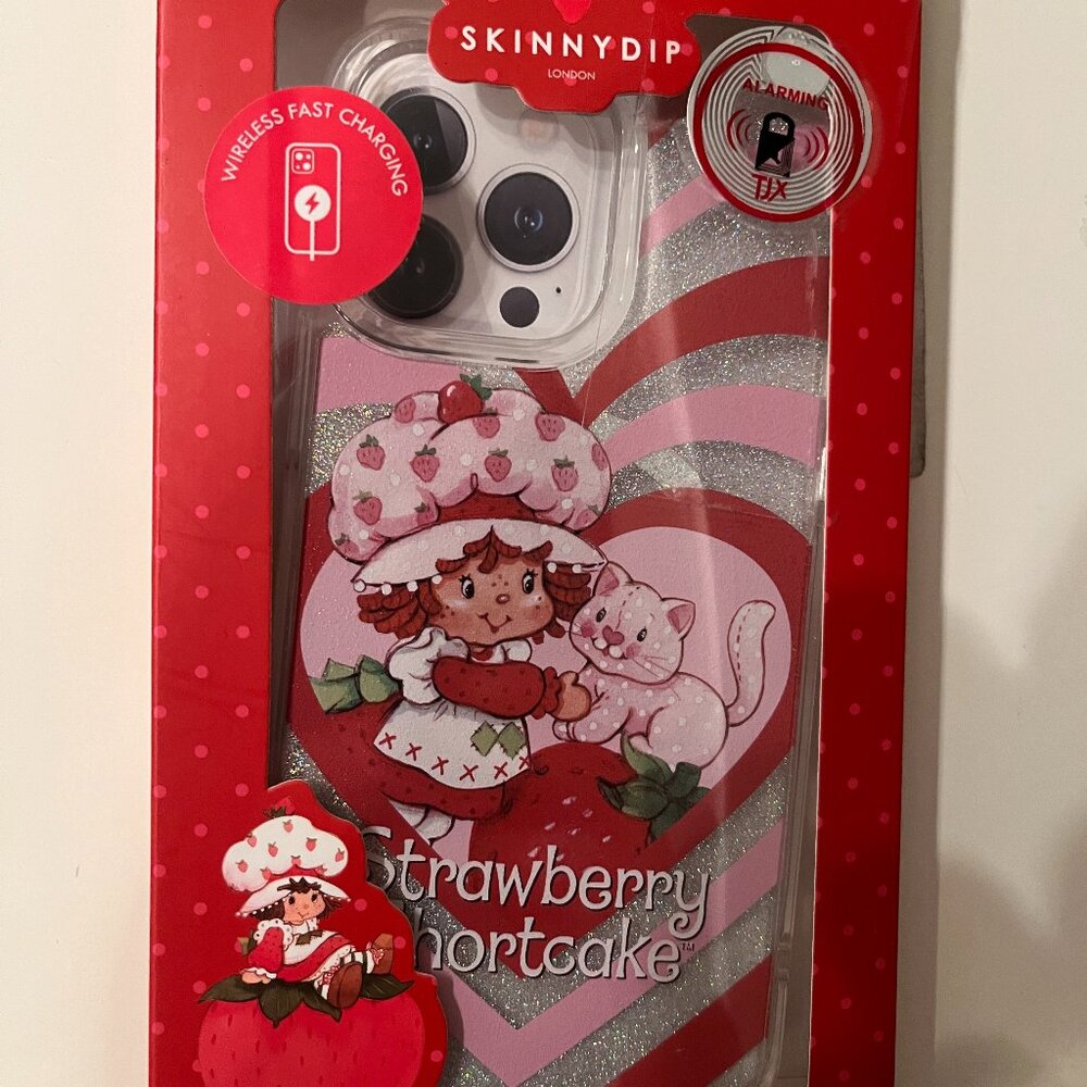 Strawberry Shortcake  iPhone 14 Pro Max (or 13‎ Pro Max) Case Glitter NWT (e/x) - Picture 2 of 9